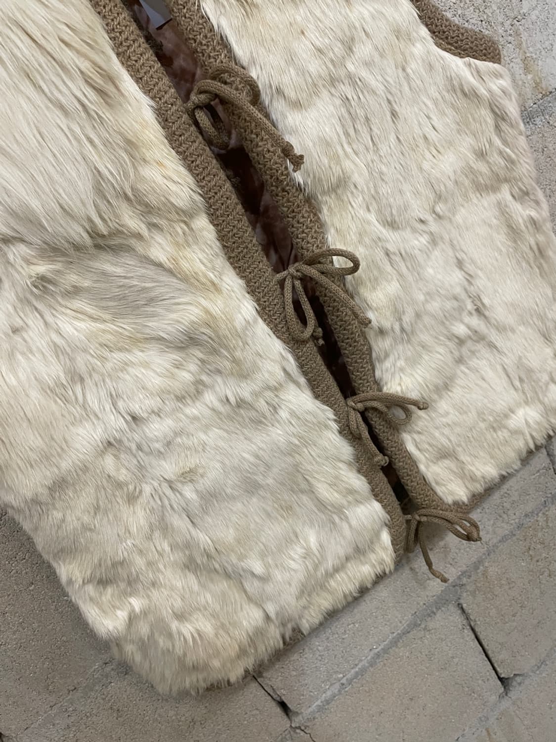 Vintage Real French Rabbit Fur Vest 상품이미지3