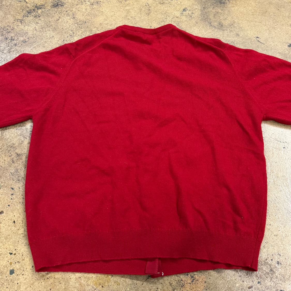 버버리 레드 금장 니트 가디건  상품이미지4