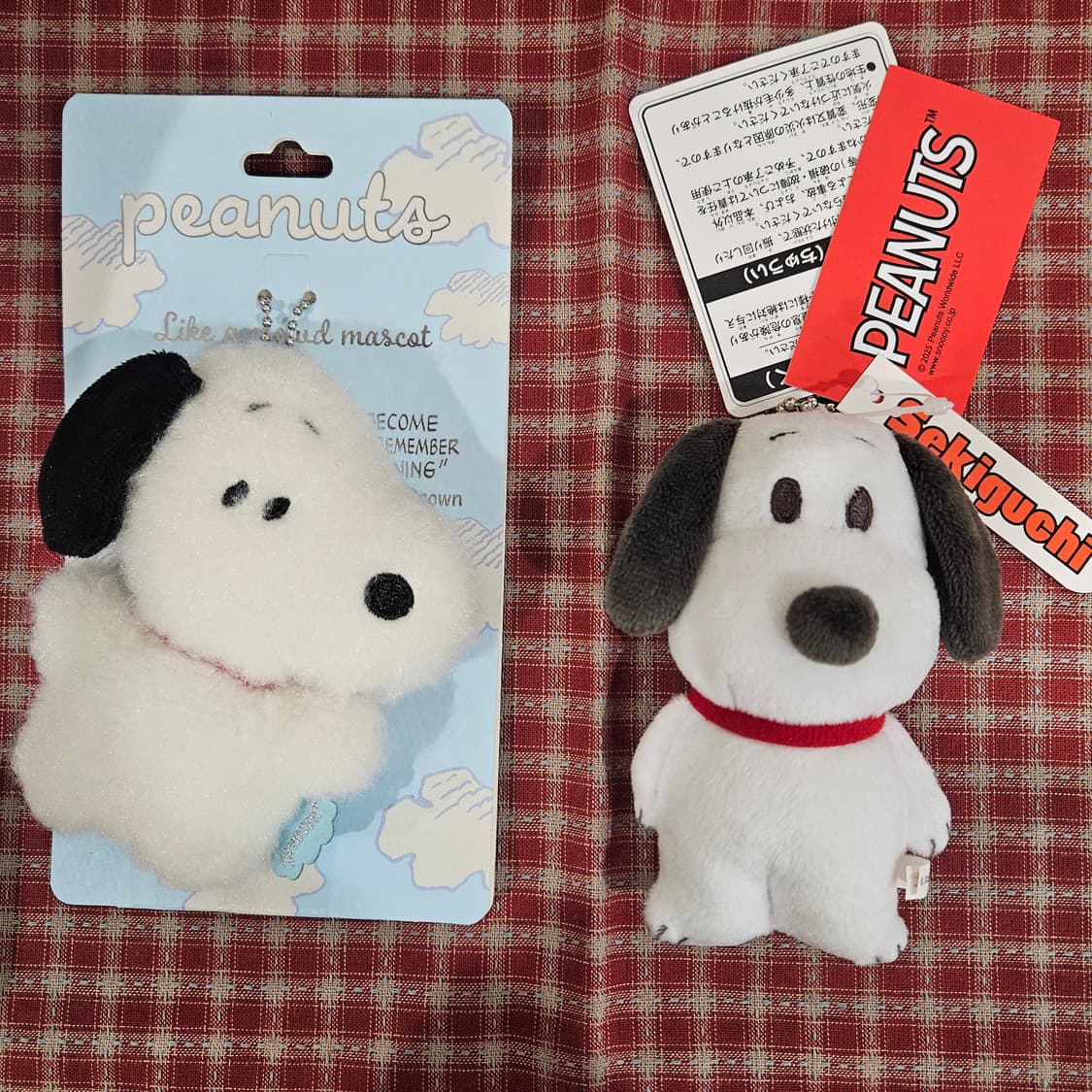 일본정품 세키구치 스누피 인형 키링 봉제인형 상품이미지1