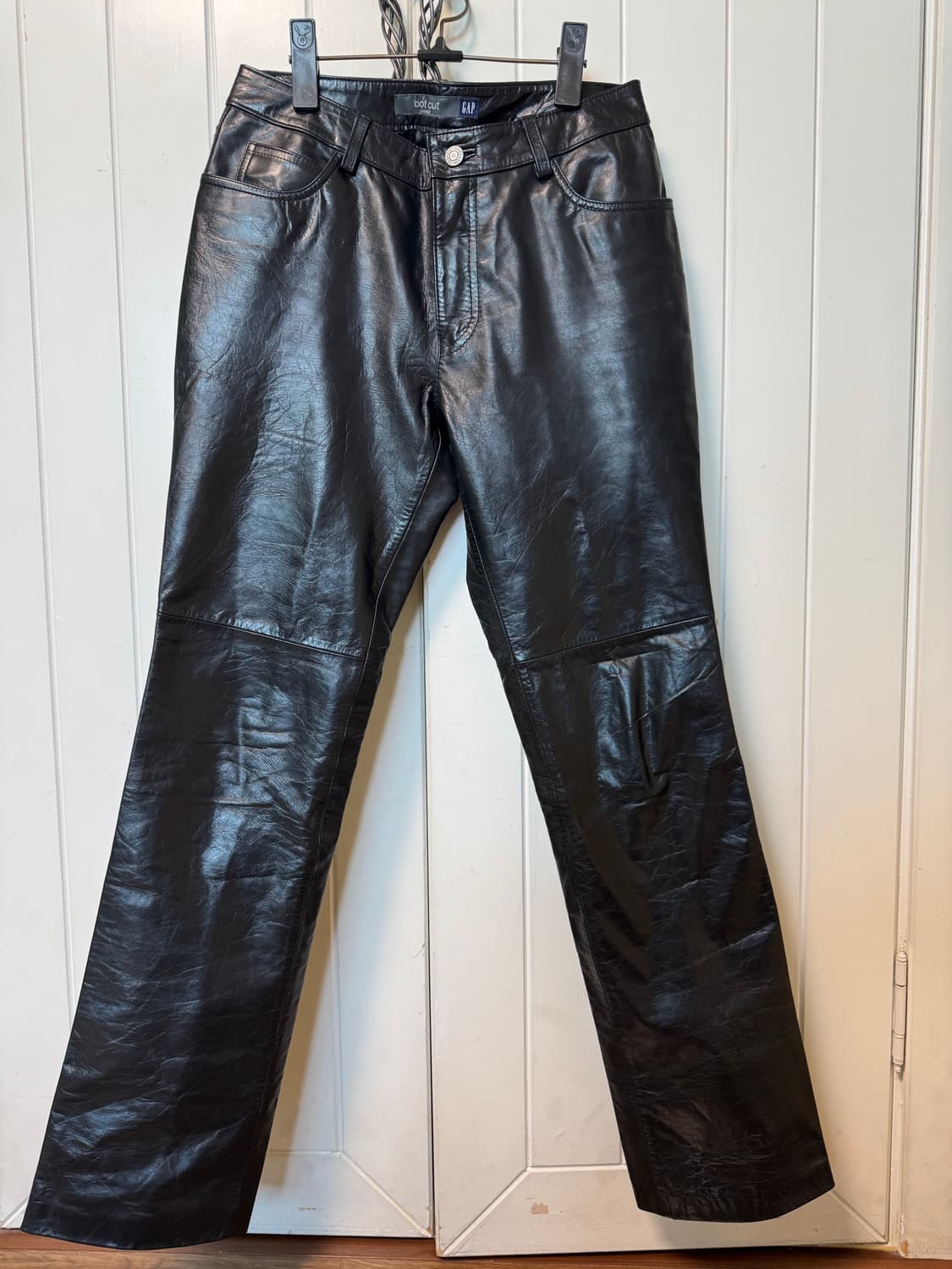 올드갭 부츠컷 레더 팬츠 상품이미지1