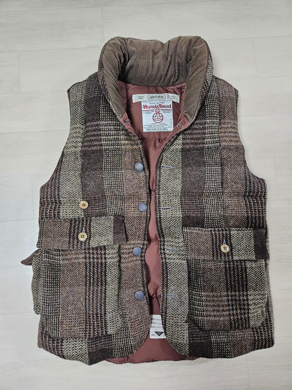 153-009<LODGE PUFFER VEST> 스펙테이터 트위드 베스트 상품이미지2