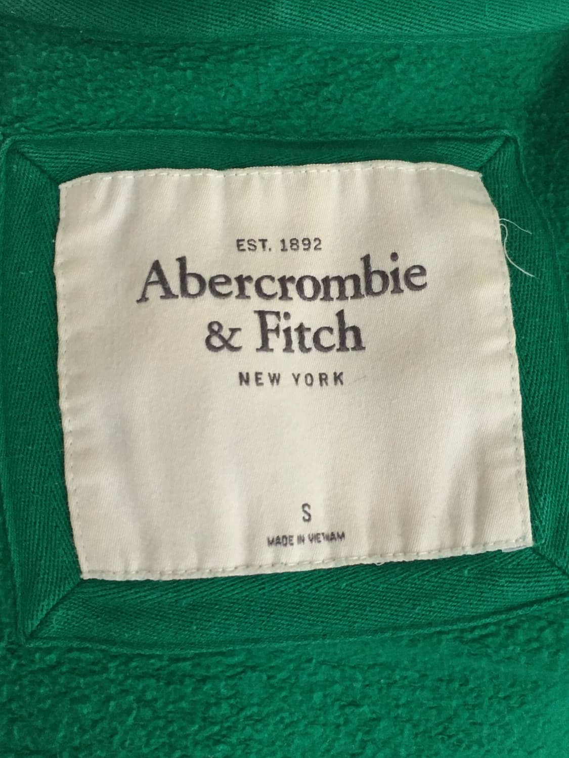 아베크롬비 빈티지 그린 후드집업 상품이미지3