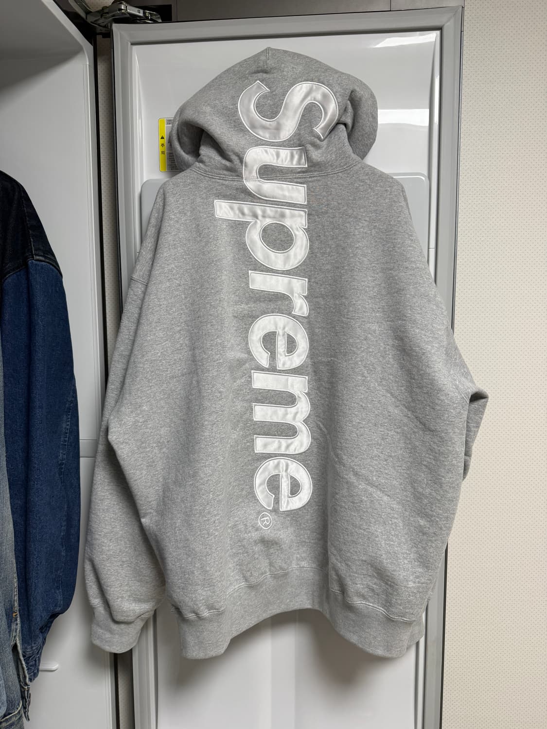 슈프림 사틴 후드  헤비그레이 24FW XL사이즈 슈프림 후드 상품이미지5