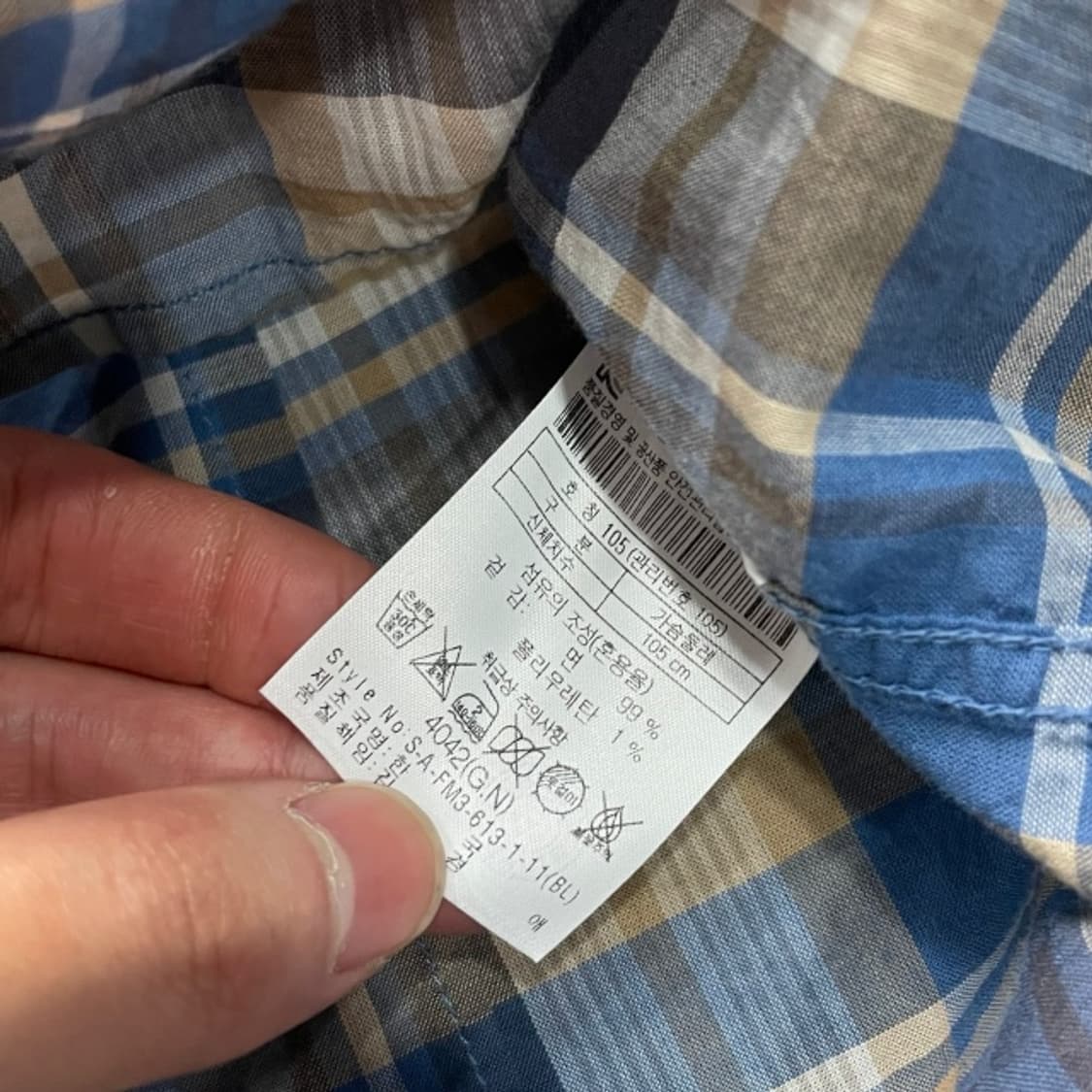 100 시리즈 체크 셔츠  상품이미지4