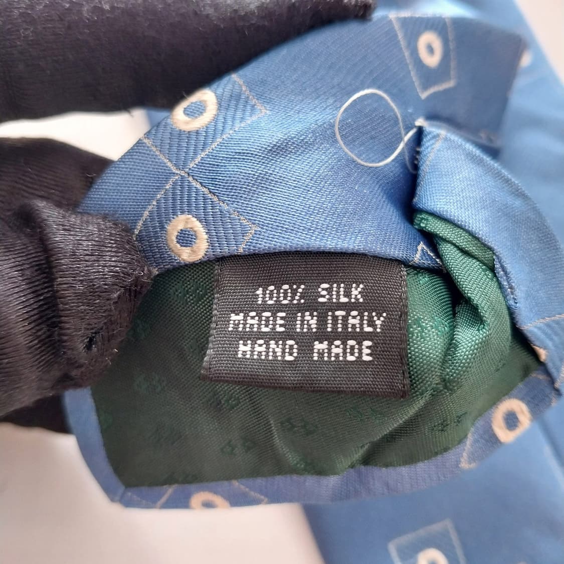 앤드류스타이 실크 블루 자카드 패턴 넥타이 9.9cm A+등급 K1354 상품이미지10