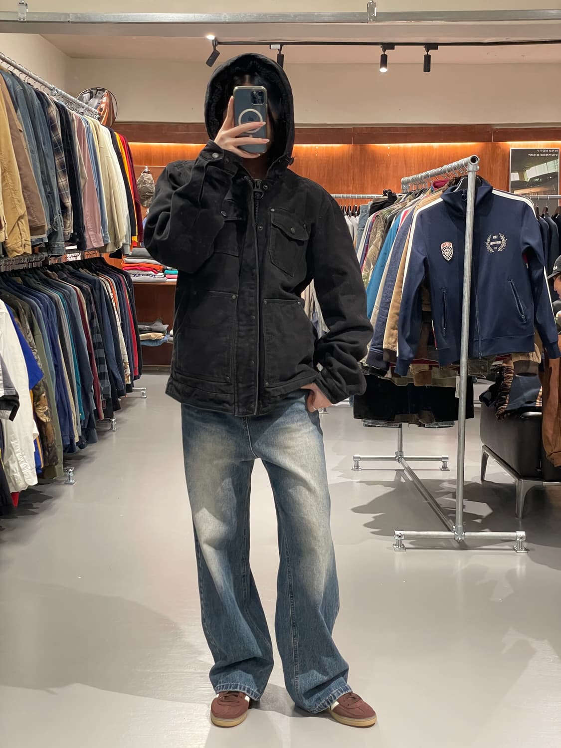 빈티지 후드 워크 자켓 상품이미지5