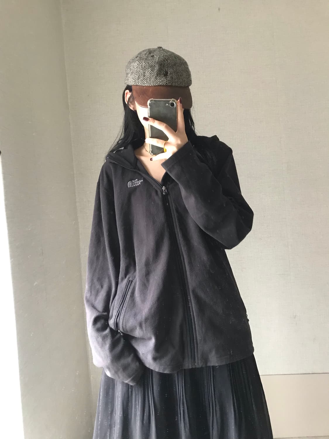 노페 블랙 후리스 상품이미지1