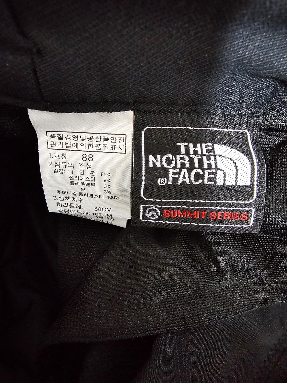 노스페이스 써밋 블랙 기모 기능성팬츠 88(34-35) 상품이미지3