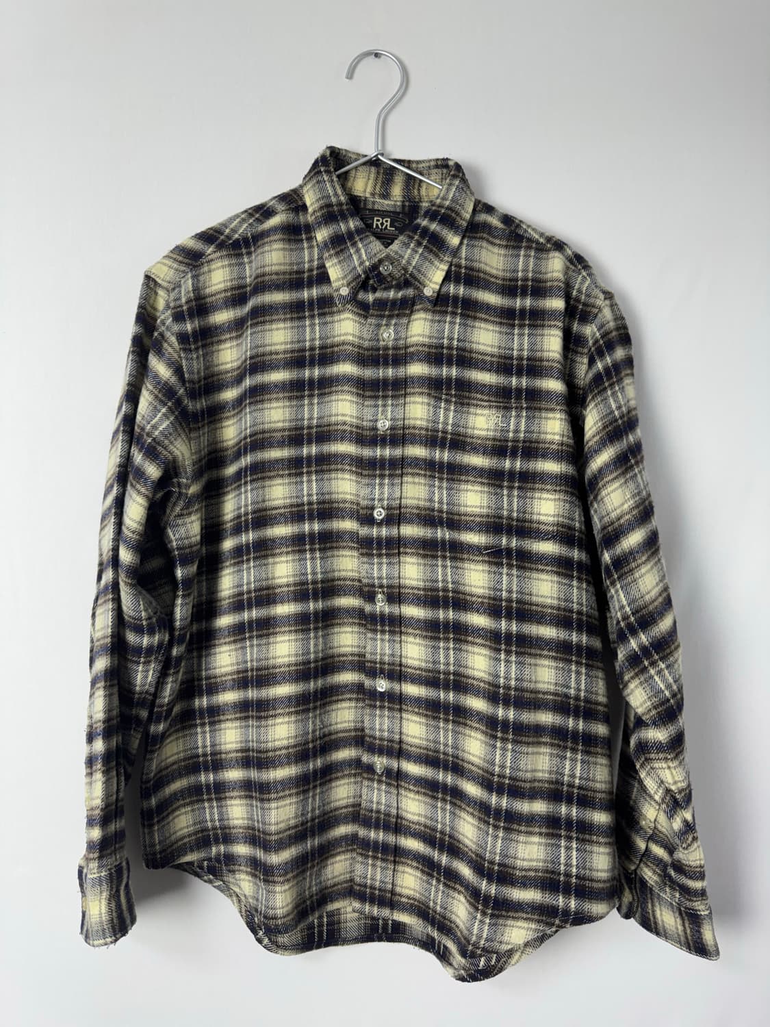 더블알엘 초기 코튼 플란넬 버튼다운 셔츠 상품이미지1