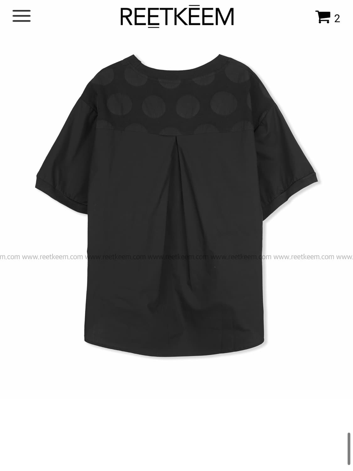 릿킴 reetkeem DOT COMBI BLOUSE 상품이미지7