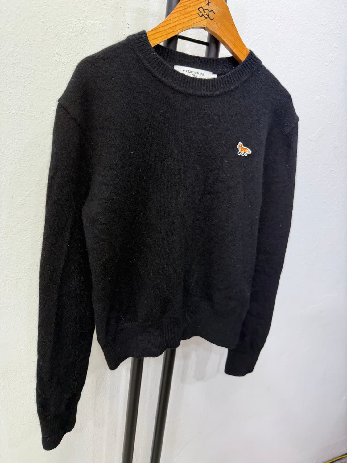 정품) 메종키츠네 여성 폭스 블랙 니트 S 상품이미지2