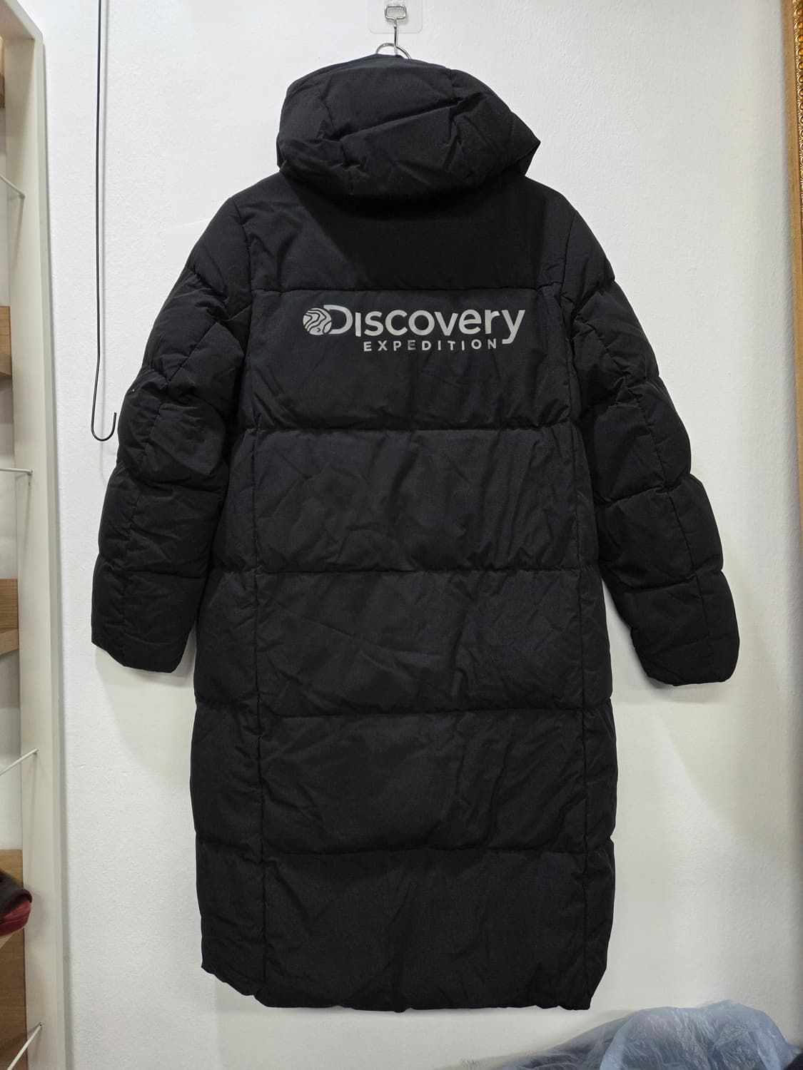 디스커버리 구스 롱패딩 블랙 여성 90 상품이미지4