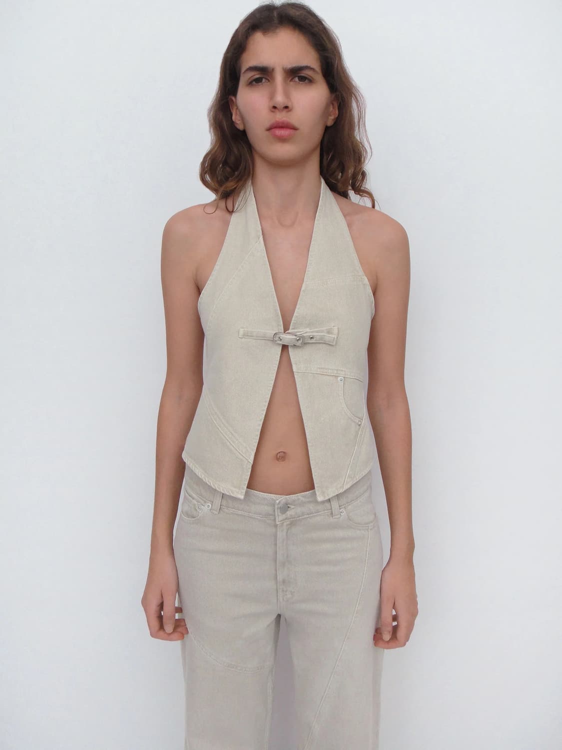 기마구아스 beverly vest beige s 상품이미지1