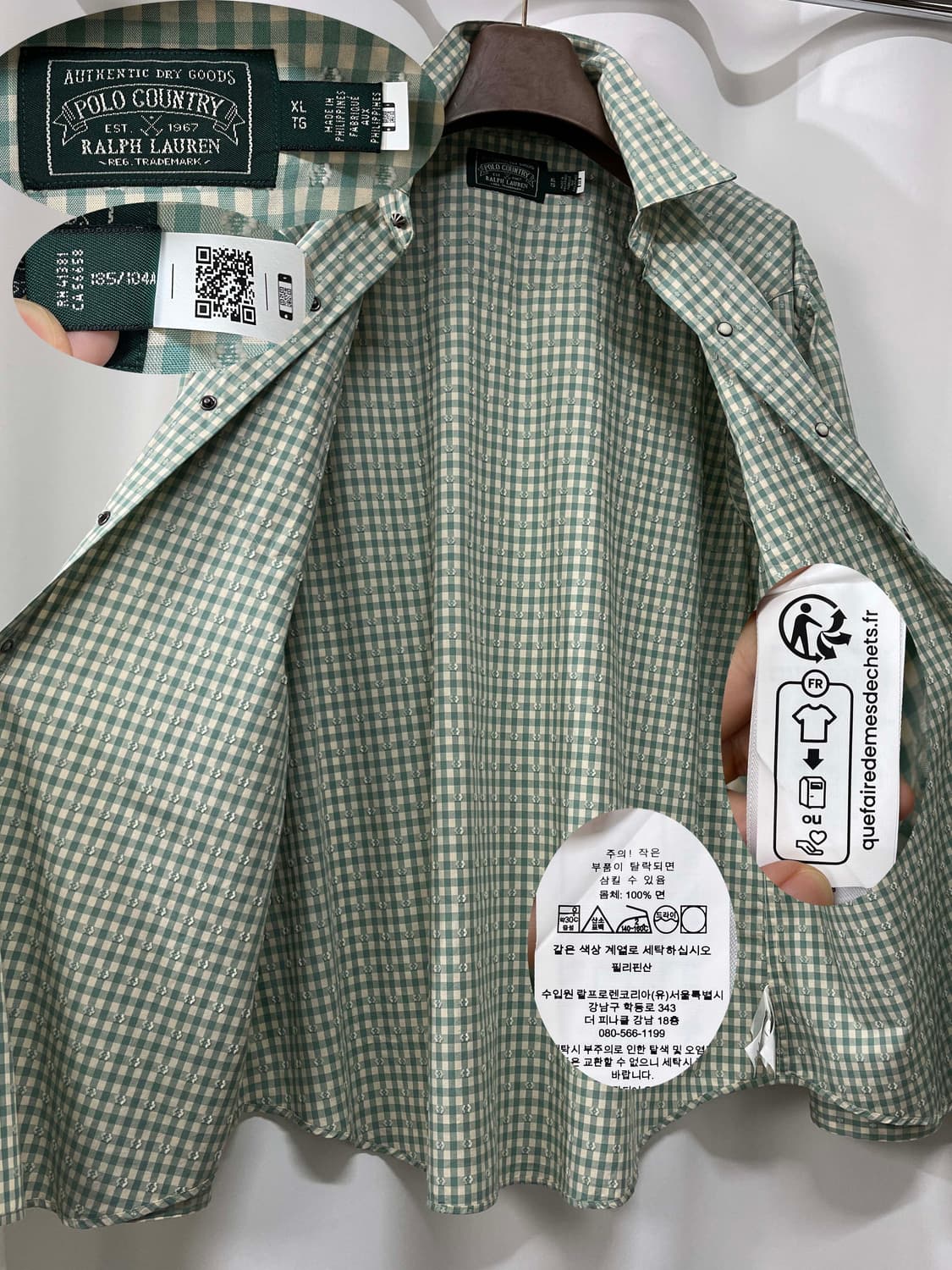 폴로 컨트리 콘초 플레이드 도비 베터코튼 사우스 웨스턴 셔츠 상품이미지3