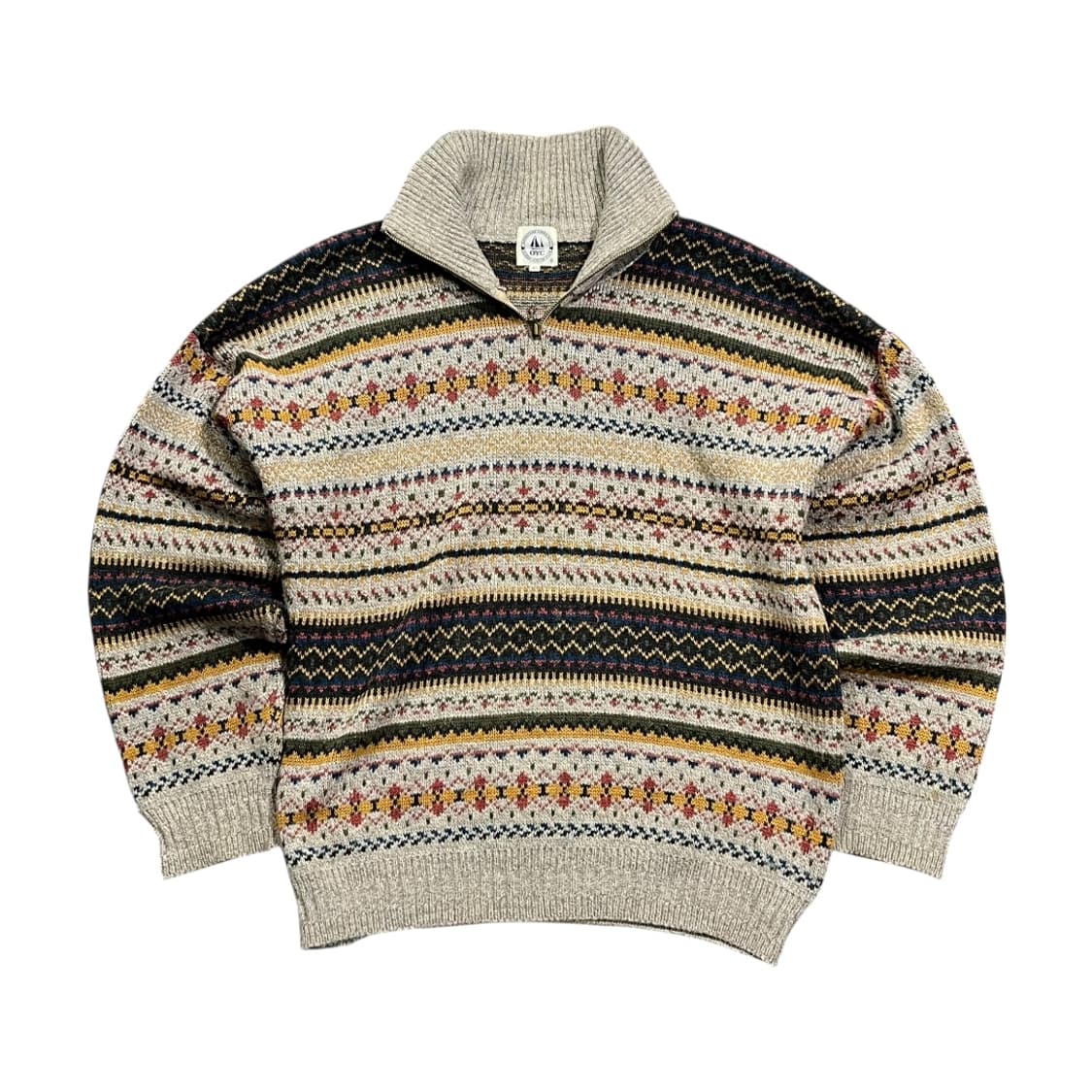 [OYC] 빈티지 페어아일 하프집업 니트 상품이미지1