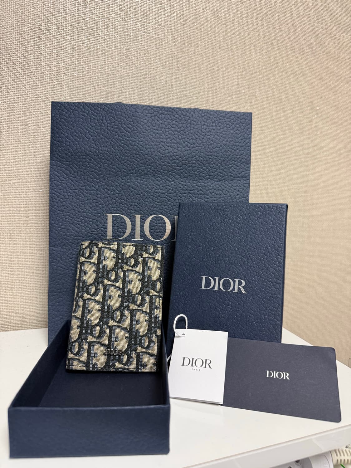 [정품] 디올 오블리크 오거나이저 베이지 상품이미지1