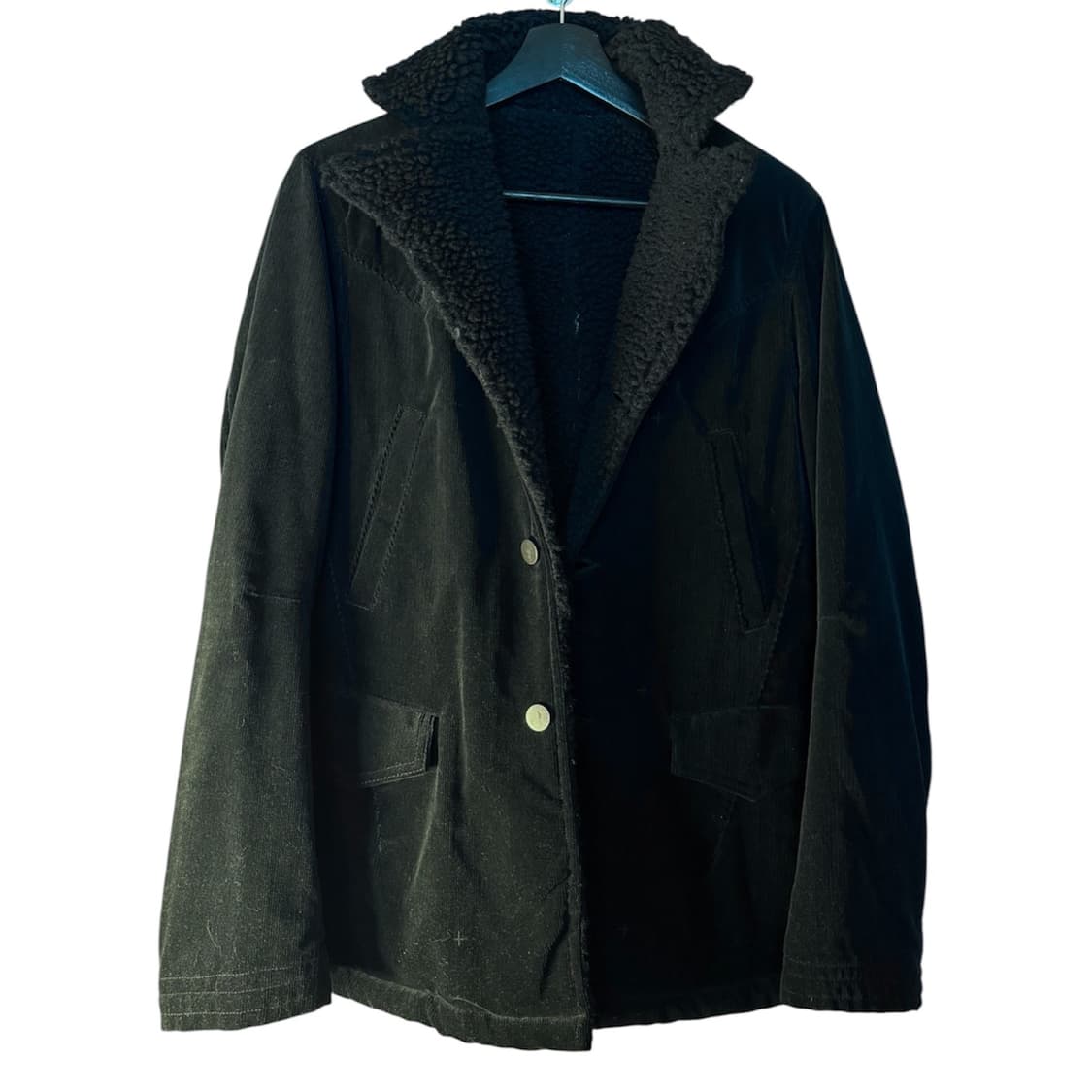 08aw 넘버나인 코듀로이 무스탕 코트 상품이미지3