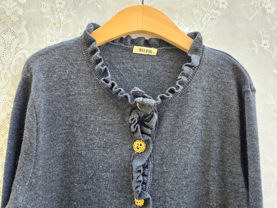 빈티지 금장단추 울 100% 가디건 상품이미지2