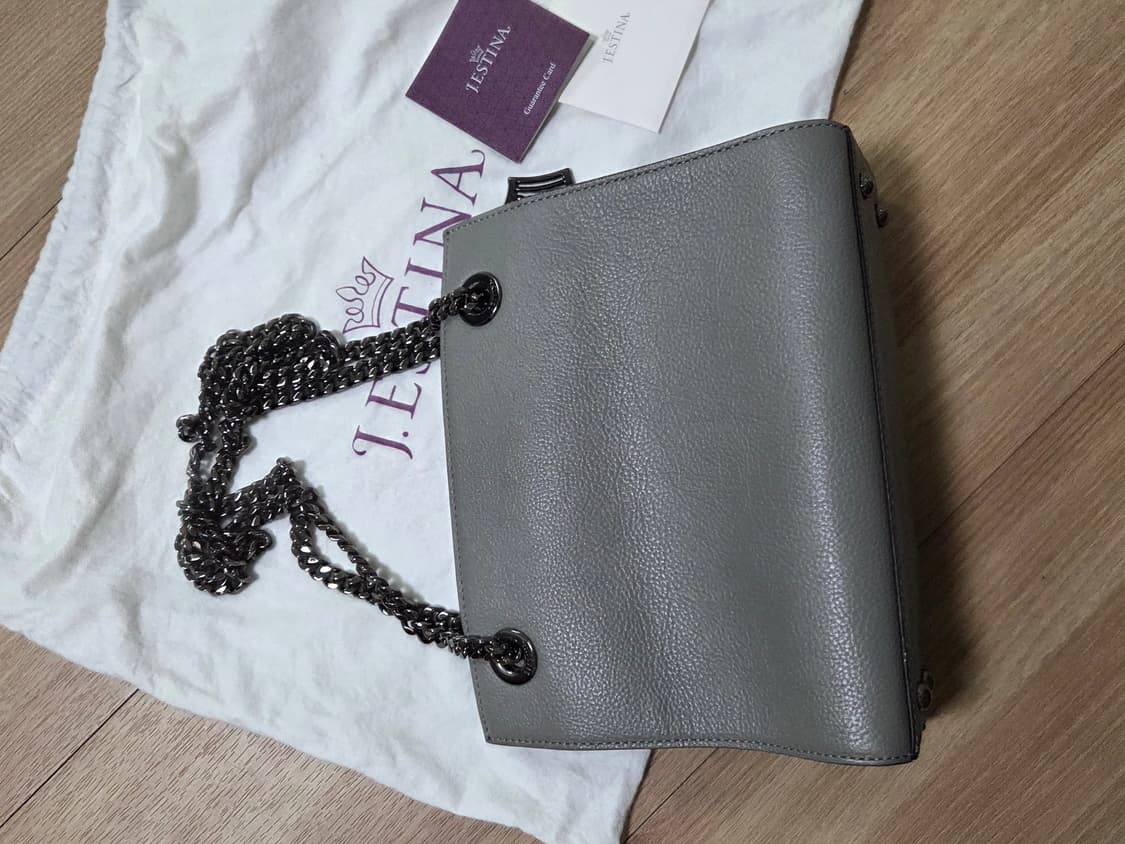 제이에스티나 SM 체인숄더백(그레이색) 상품이미지3