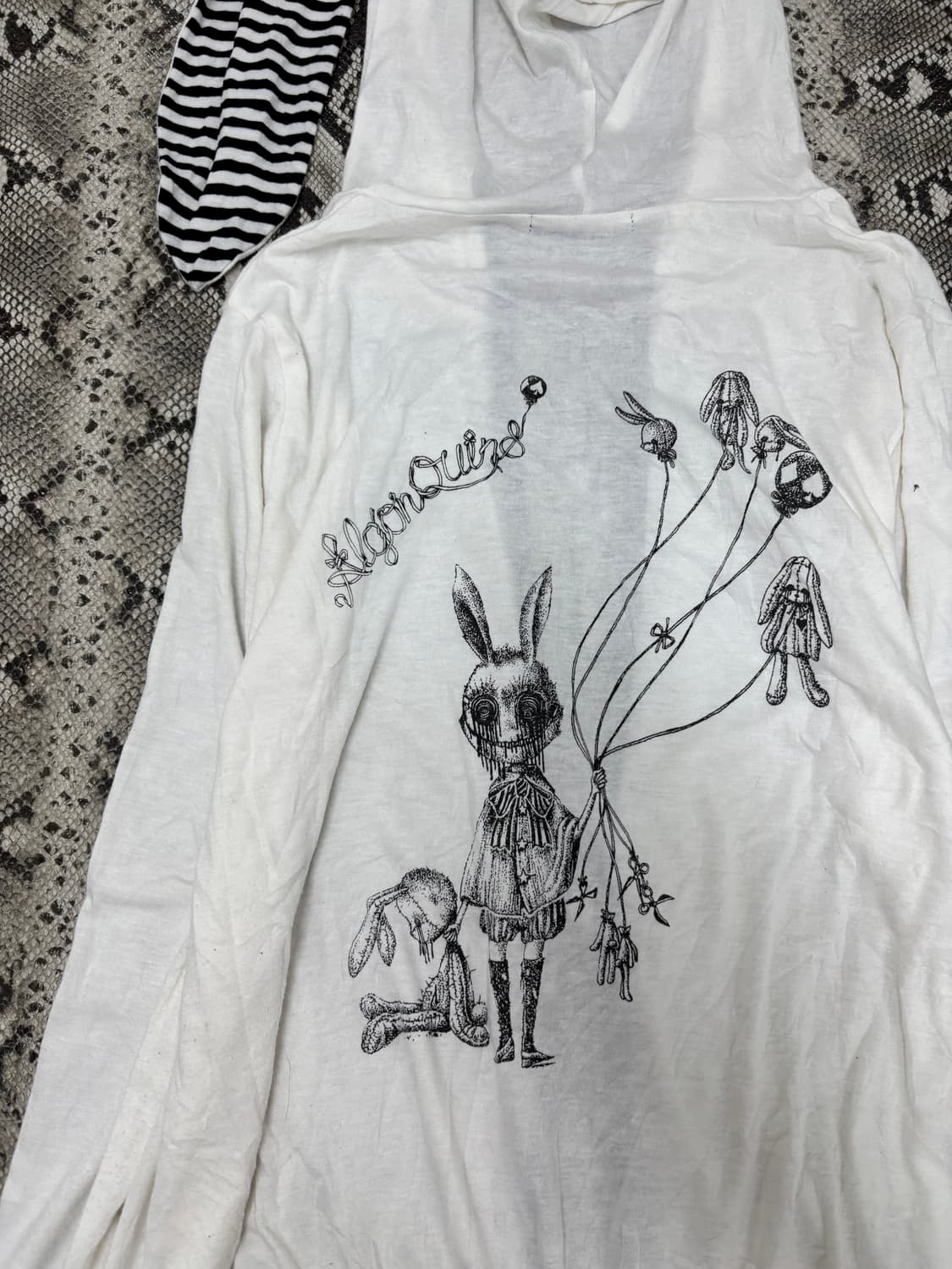 “Algonquins” 00’s Rare Design Stripe Rab 상품이미지10