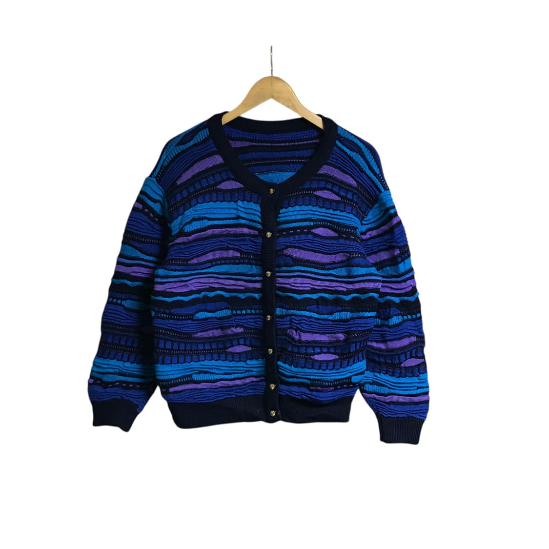 쿠지패턴 가디건 상품이미지1