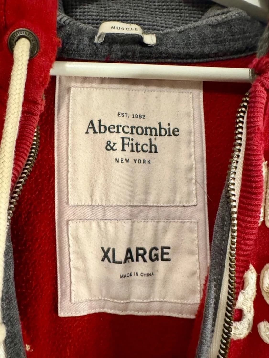 [XL]아베크롬비아담스마운틴 후드집업 레드 양홍원 상품이미지5