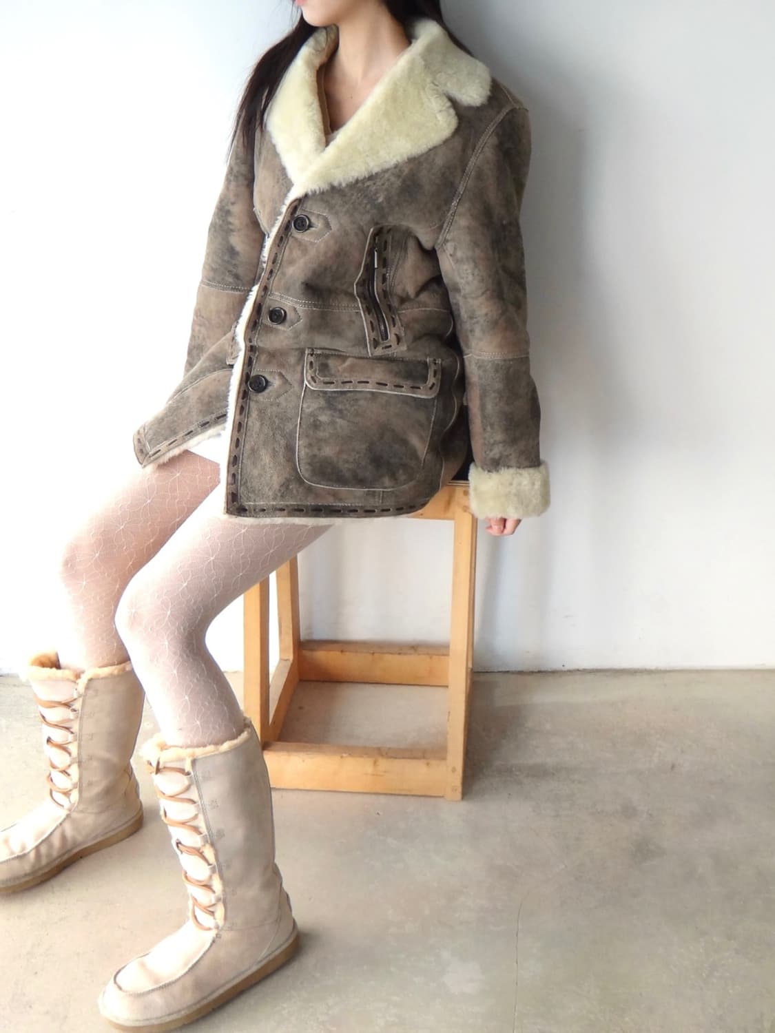 Indian stitch muston / beige 상품이미지7