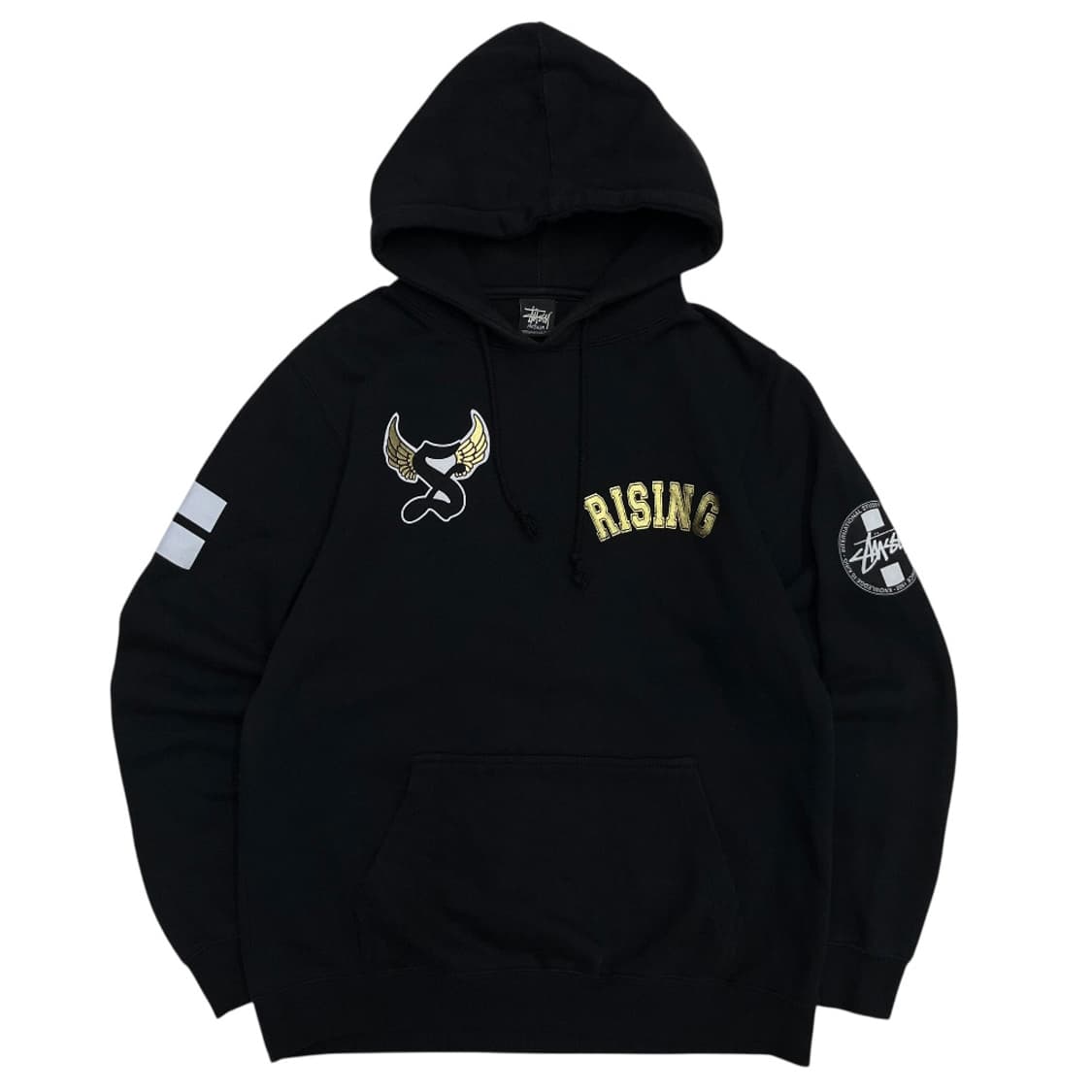 스투시 y2k 패치 블랙 후드 M 상품이미지6