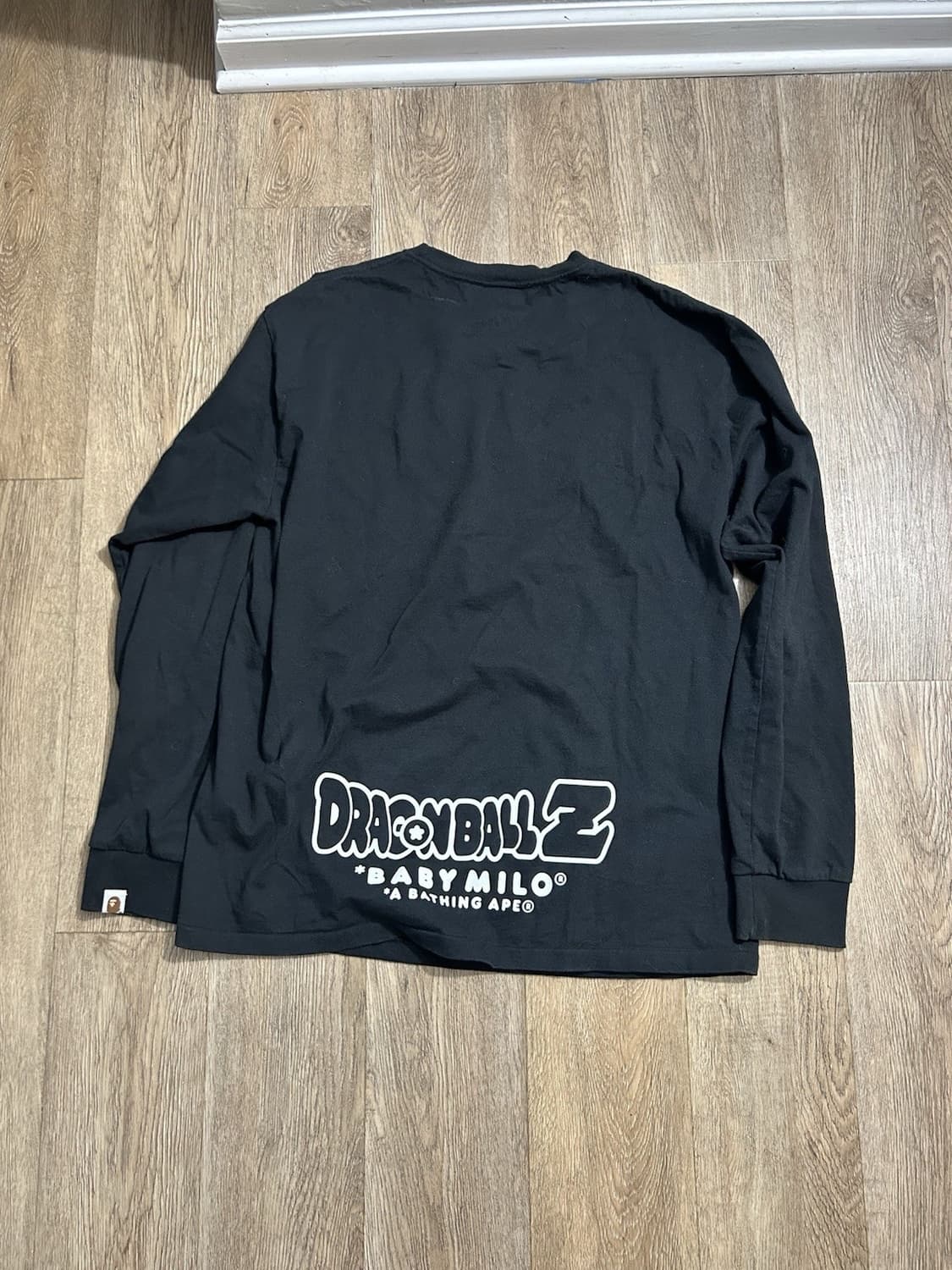 베이프 x 드래곤볼 베이비 마일로 롱슬리브 티셔츠 블랙 XL 상품이미지5