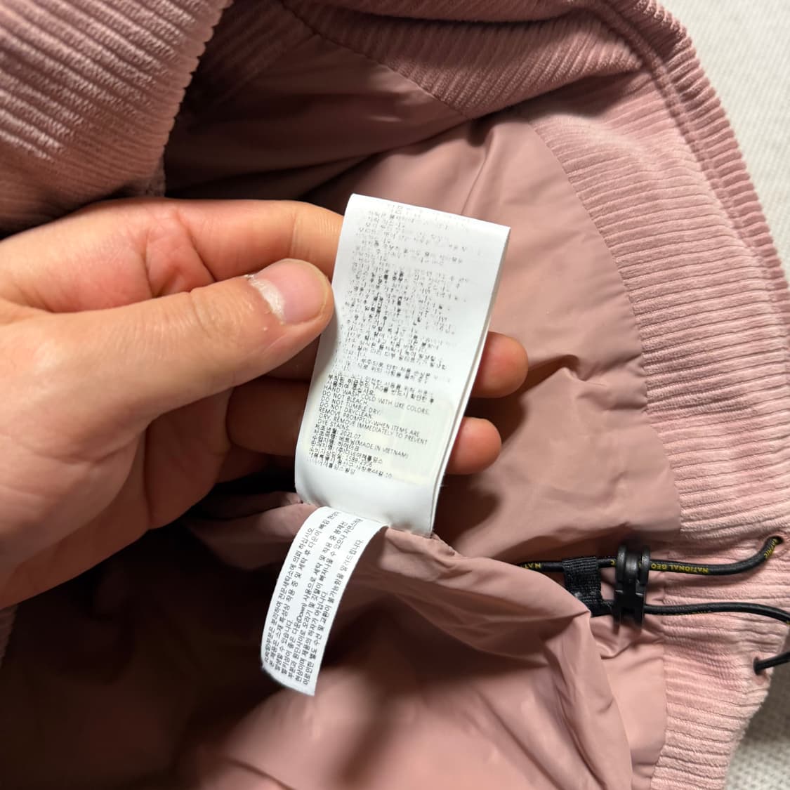 내셔널지오그래픽 코듀로이 숏패딩 상품이미지5