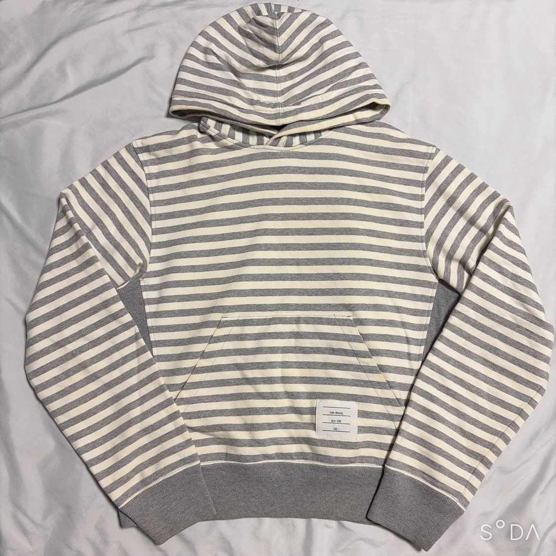 Thom Browne 톰브라운 스트라이프 후드티 그레이 1 상품이미지1