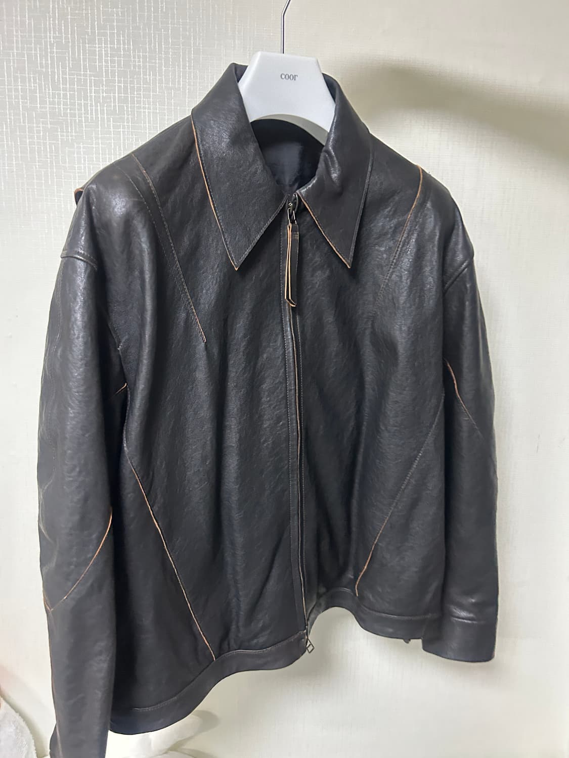 (마지막 인하) 쿠어 컷오프 가죽 블랙 L 상품이미지7