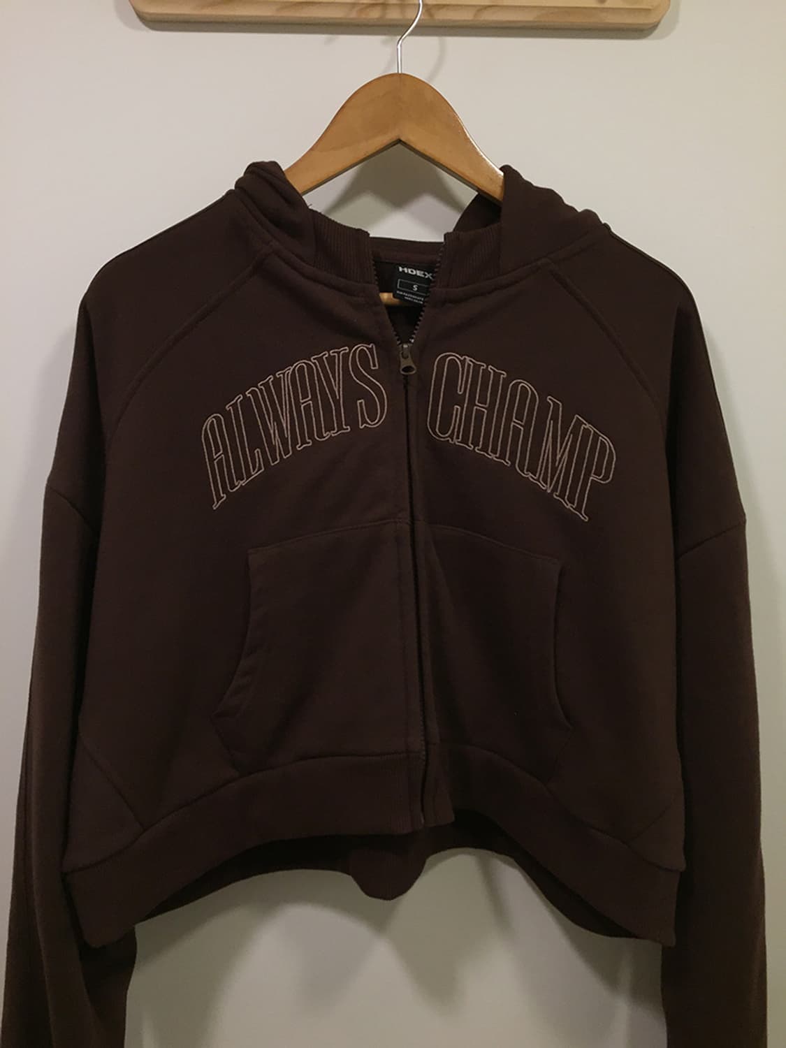 여성 하덱스 크롭 후드집업 100 상품이미지3