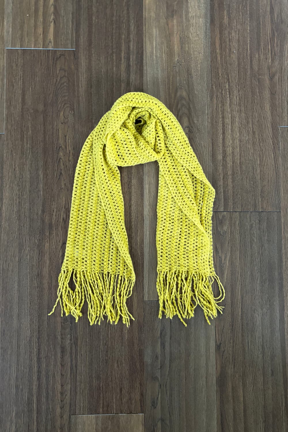 Yellow Fringe Scarf 상품이미지1