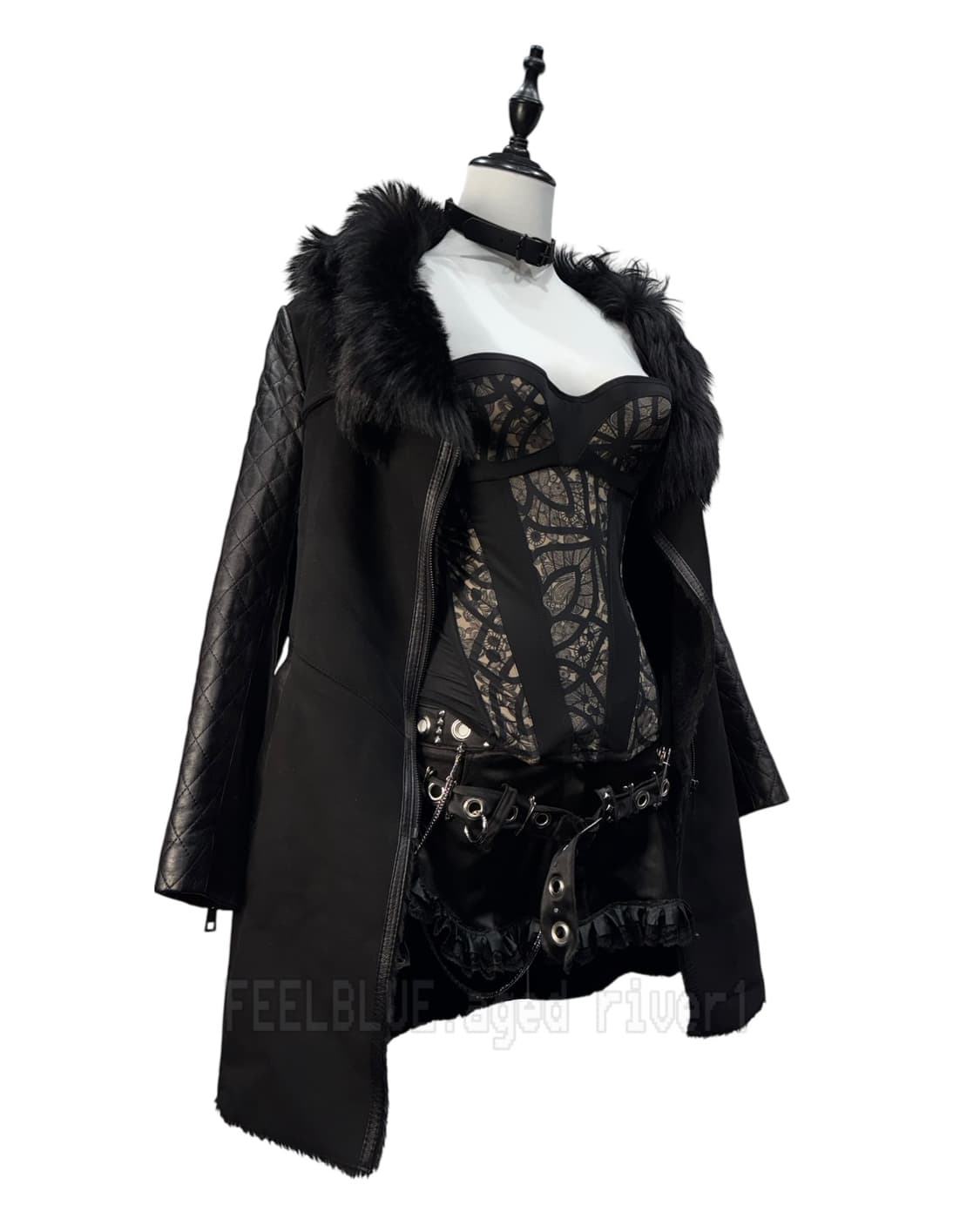 Lamb Leather & Shearling Fur Coat 상품이미지5