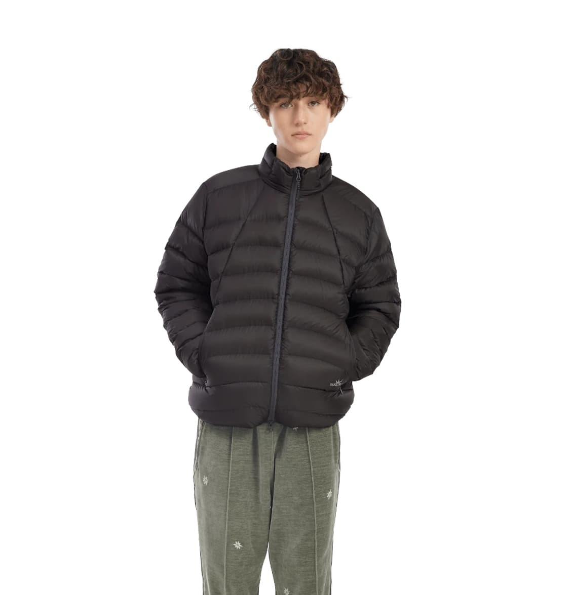 썬러브 경량패딩 차콜(카키) 상품이미지2