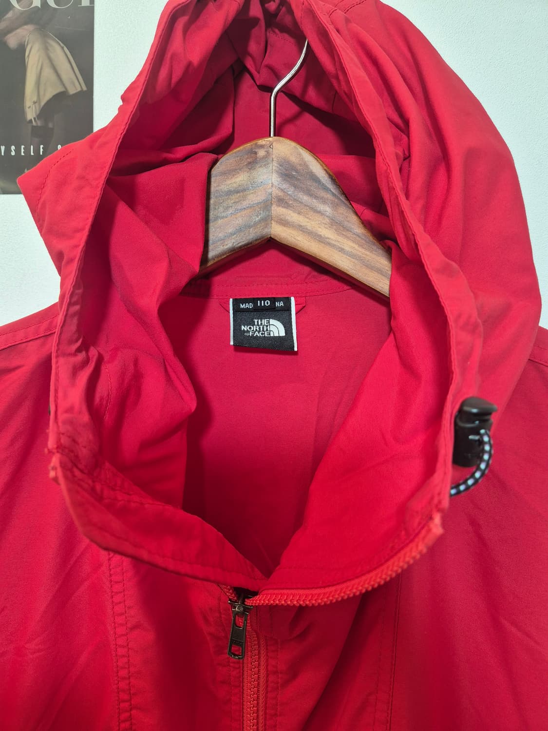 노스페이스 바람막이 빨간색 110 
사이즈   상품이미지2