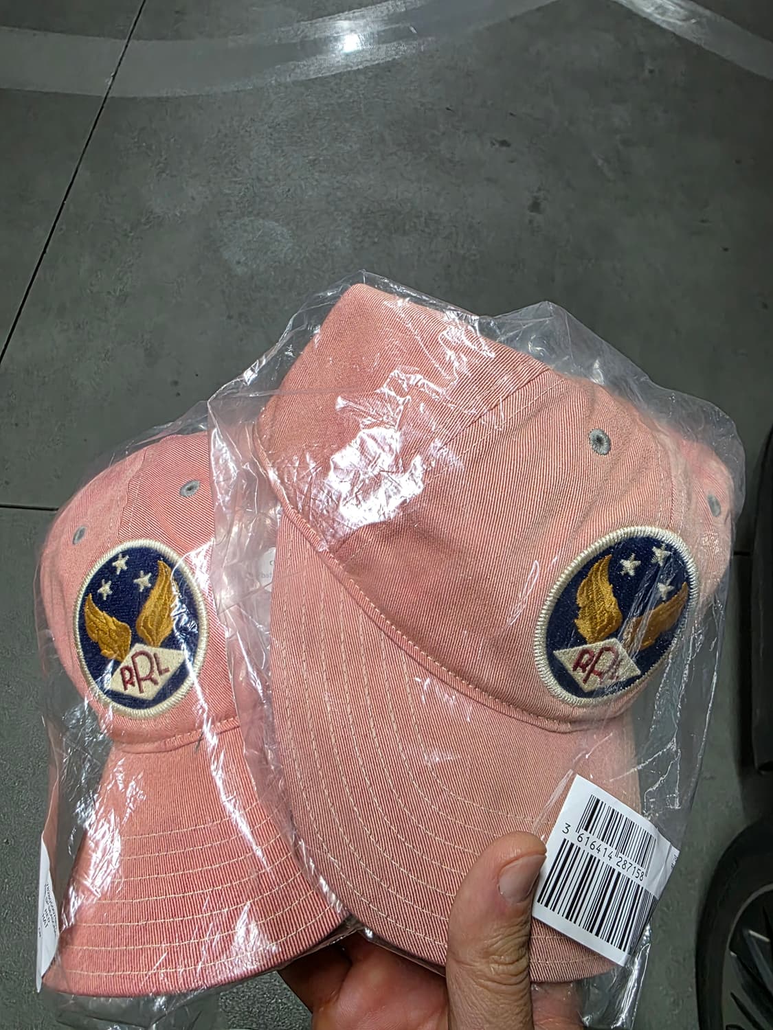 RRL 볼캡 핑크 레드 상품이미지1