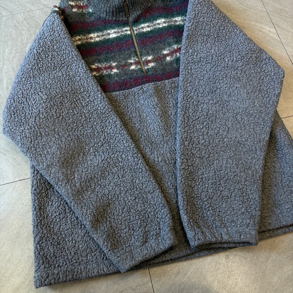 90s L.L.bean 90년대 미국 생산 엘엘빈 그레이 신칠라 풀오버  상품이미지9