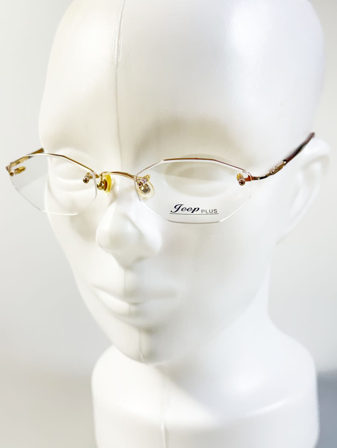 JEEP 골드 무테 스퀘어 메탈 프레임 빈티지 안경 상품이미지8