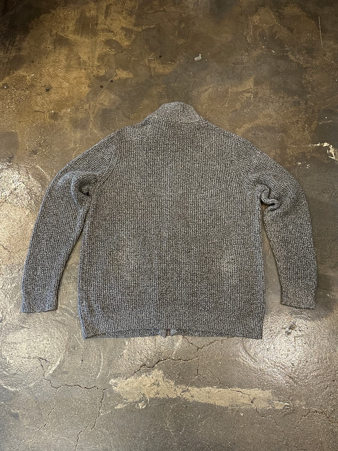 L.L.Bean 엘엘빈 헤더 그레이 오가닉 코튼 풀집 스웨터 XL 상품이미지2