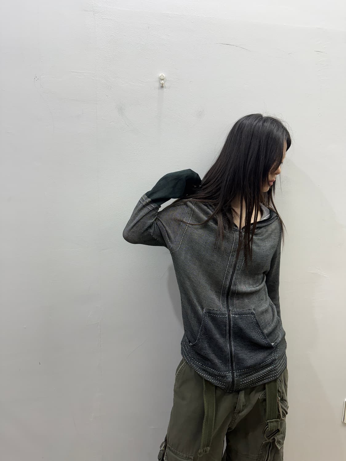 미하라 야스히로 그런지 후드집업 상품이미지3