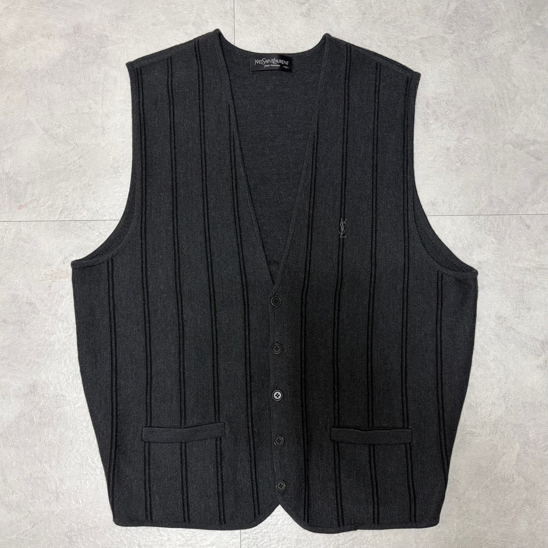 입생로랑 스프라이트 버튼 니트 베스트 조끼 110 상품이미지1