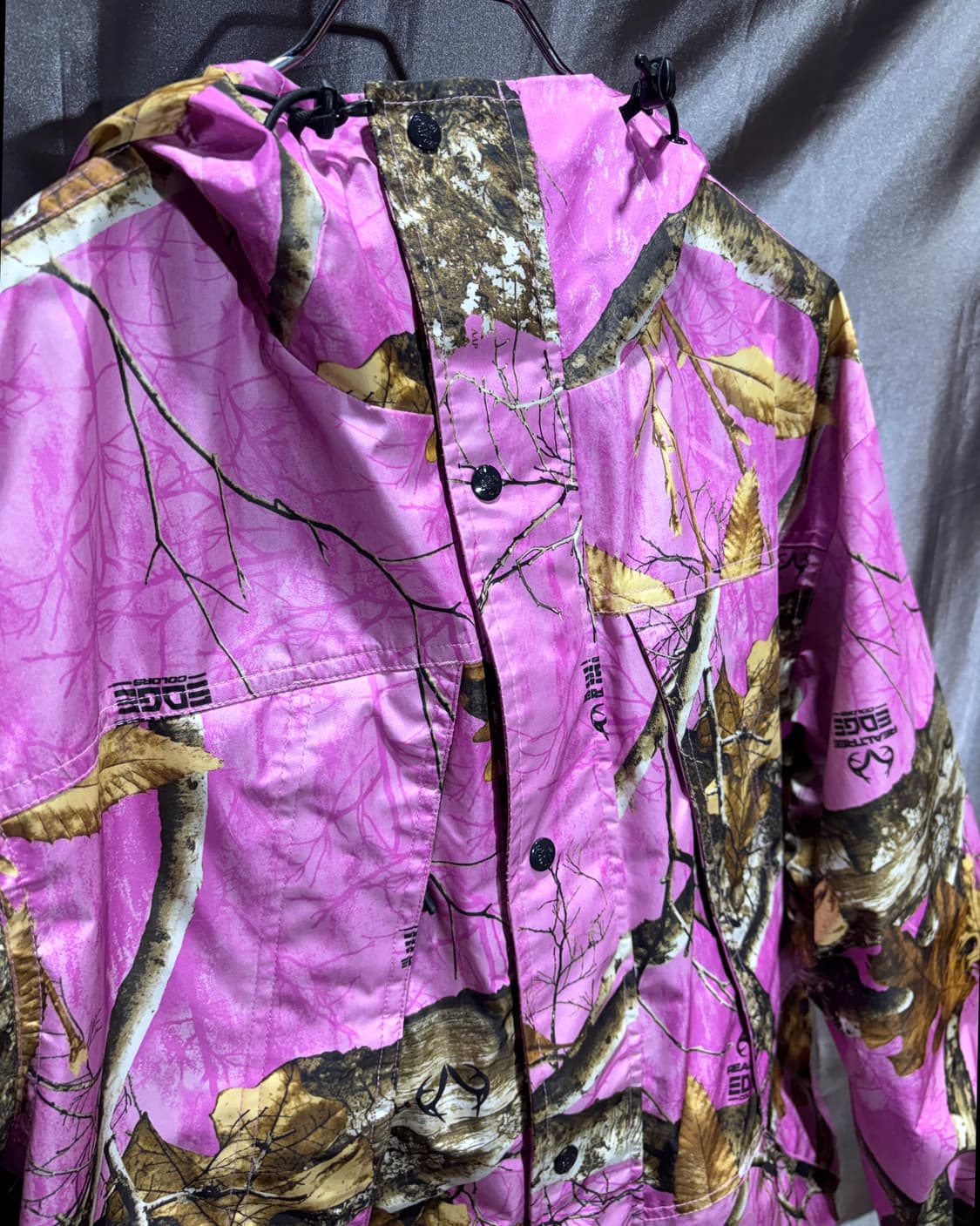 S Fetch 패치선데이 리얼트리 핑크 나일론 후드 자켓 상품이미지5