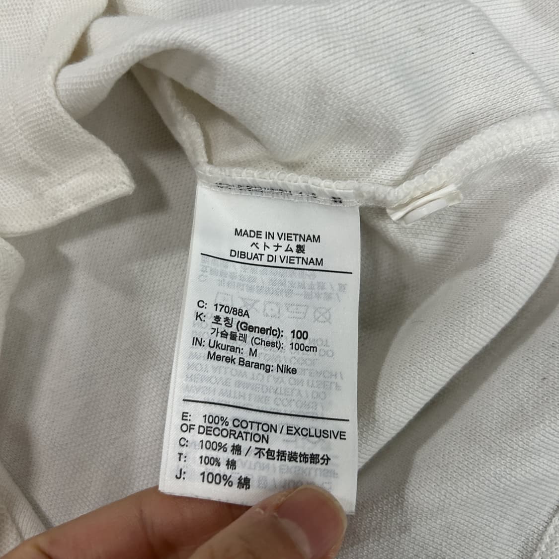나이키 화이트 PK 반팔 티셔츠 m 상품이미지3