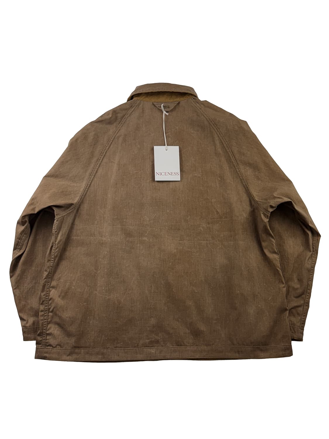 나이스네스 앤디.H 헌터 자켓 머스타드 × 브라운 상품이미지4