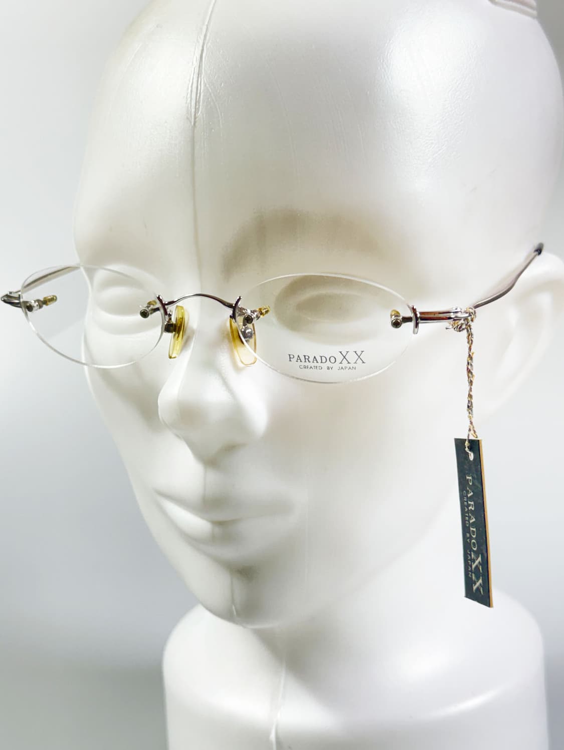 PARADOX XX 실버 메탈 무테 오벌 프레임 빈티지 안경 상품이미지8