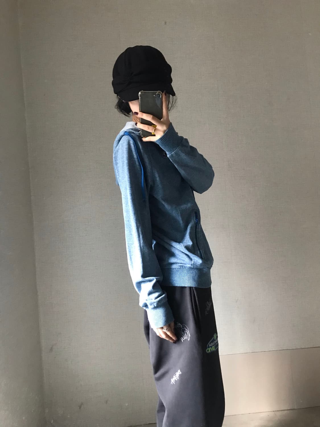 아디다스 연하늘 파이어버드 후드집업 상품이미지2