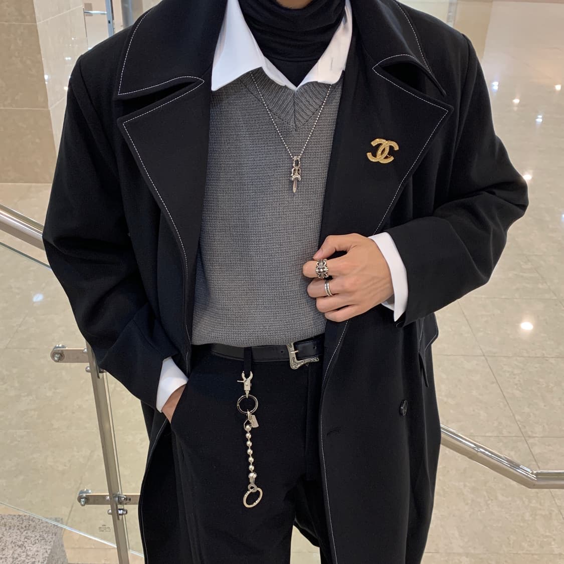 샤넬 CC로고 브로치 정품 상품이미지4