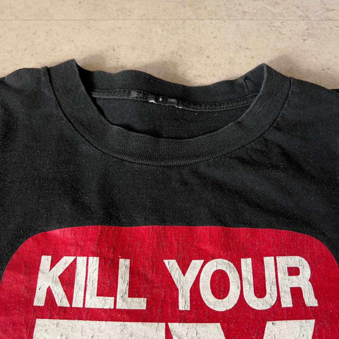 빈티지 90s GIANT Kill Your TV 티셔츠 상품이미지4